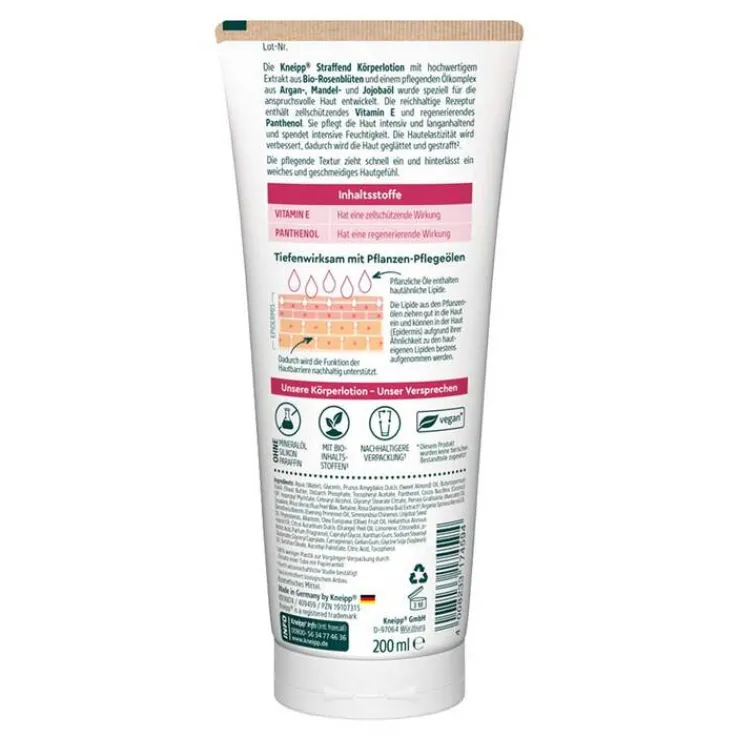 Kneipp Straffend Körperlotion Rosenblüten, 200 ml