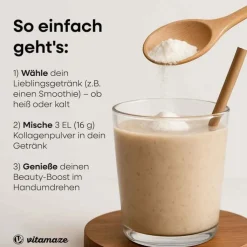 Kollagen Pulver + Biotin + Vitamin C, 480 g