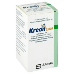 Kreon 25.000 Hartkapseln mit magensaftresistent überzogene Pellets, 50 St