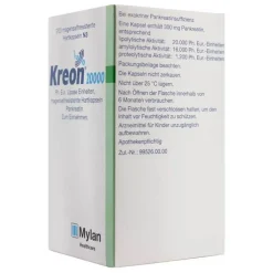 Kreon 20.000 Ph.Eur.Lipase Einheiten magensaftresistent Hartkapseln , 200 St