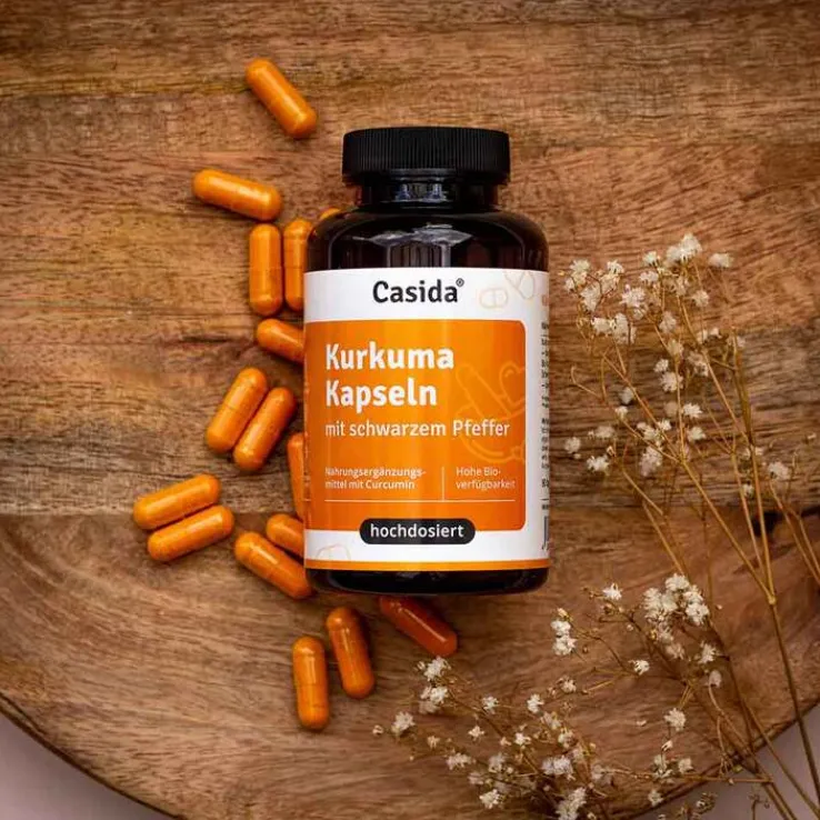 Kurkuma Kapseln + Pfeffer Curcumin hochdosiert, 90 St
