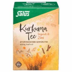 Kurkuma Tee Ingwer & Zimt Bio Salus Filterbeutel, 15 St