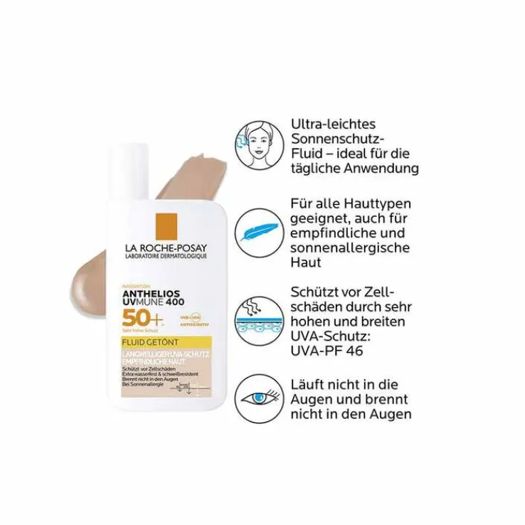 La Roche Posay Anthelios Invisible Fluid getönt UVMune LSF50 + , 50 ml