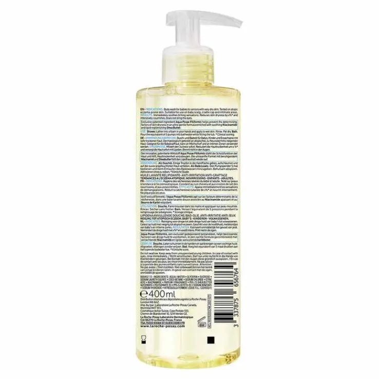 La Roche-Posay Lipikar Dusch- und Badeöl AP + , 400 ml