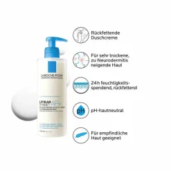 La Roche-Posay Lipikar Syndet AP+ Reinigungs-Cremegel, 400 ml