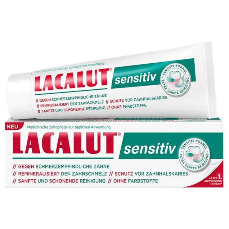 Lacalut sensitiv Zahncreme, 75 ml