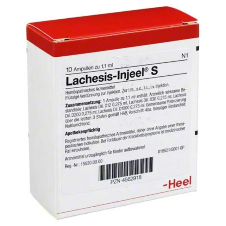 Lachesis Injeel S Ampullen, 10 St