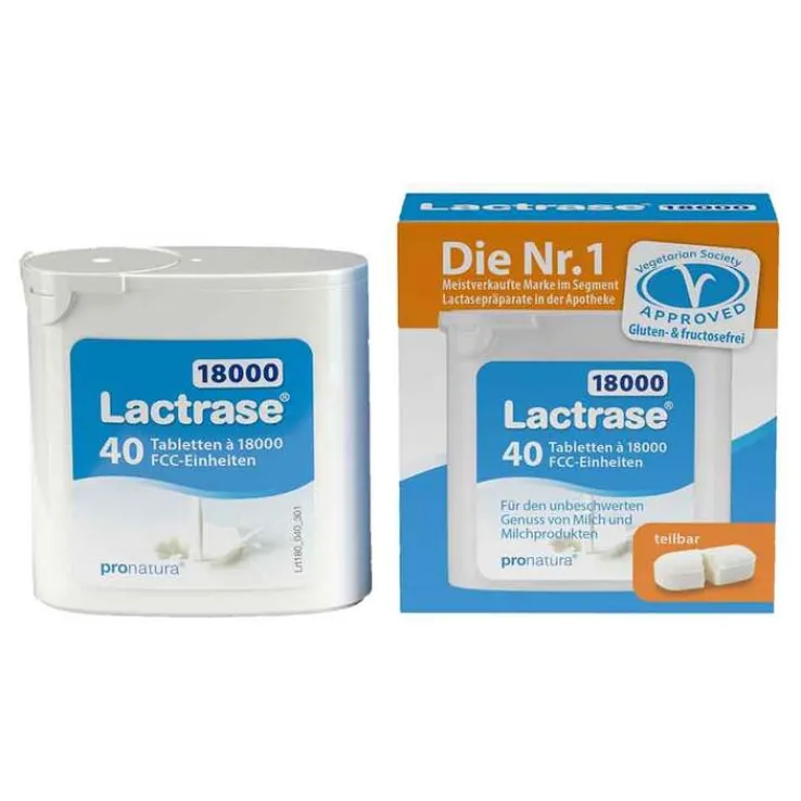 Lactrase 18.000 FCC Tabletten im Spender, 40 St