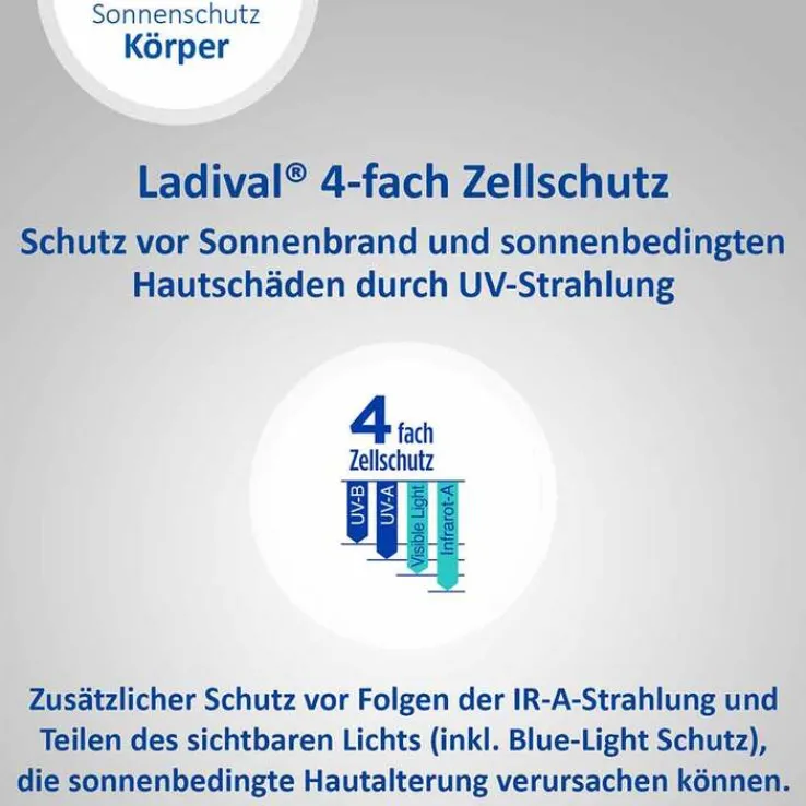 Ladival trockene Haut Sonnenschutz-Lotion LSF 30, 200 ml