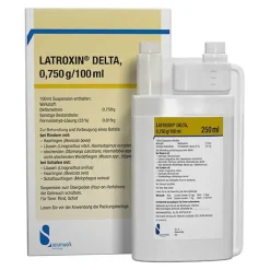 Latroxin Delta Suspension zum Übergießen für Rinder und Schafe, 250 ml