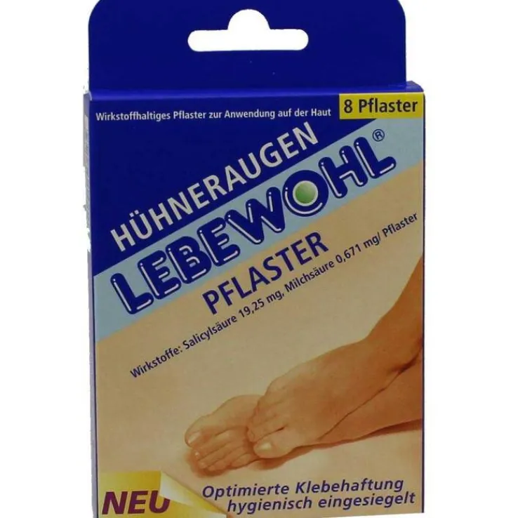 Lebewohl Hühneraugen Pflaster, 8 St