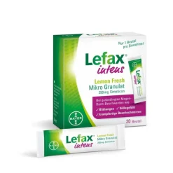 Lefax intens Lemon Fresh Mikro Granulat 250 mg Simeticon, 20 St