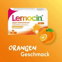 Lemocin® gegen Halsschmerzen Orangengeschmack, 24 St