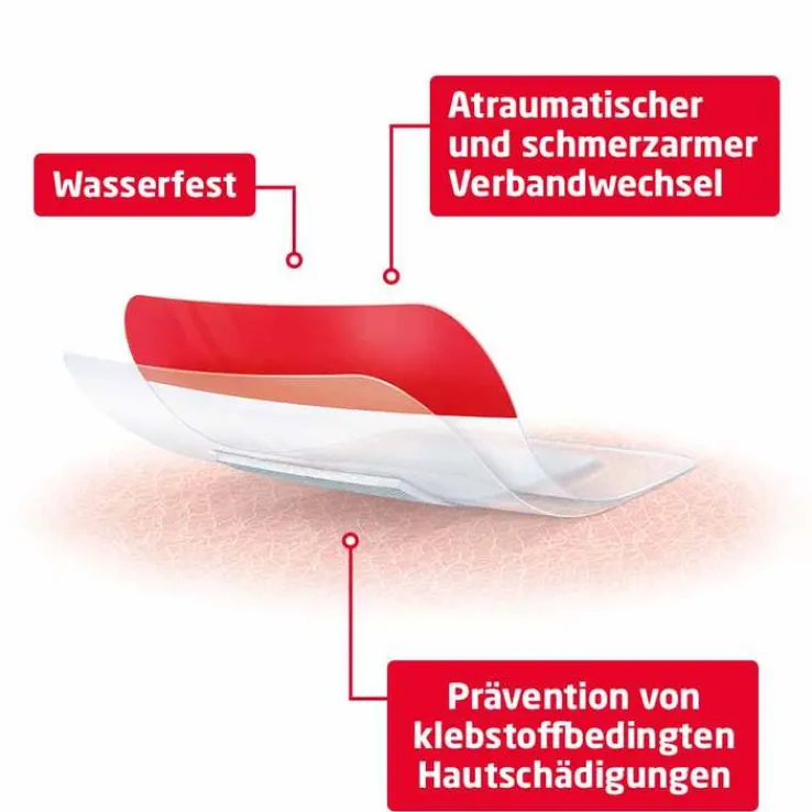 Leukomed® T plus skin sensitive 5x7,2 cm, 5 St