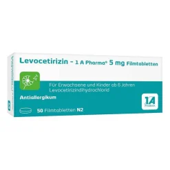 Levocetirizin – 1 A Pharma® 5 mg Filmtabletten, 50 St