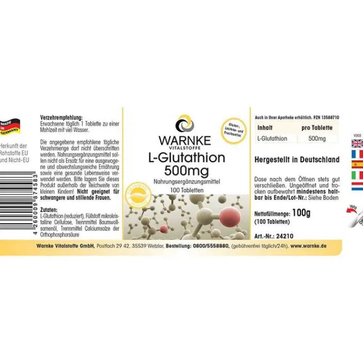 L-Glutathion 500 mg Tabletten, 100 St