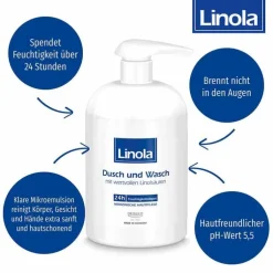 Linola Dusch und Wasch, 500 ml