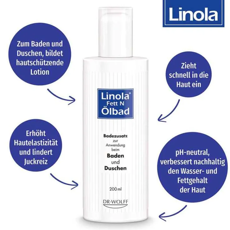 Linola fett N Ölbad, 200 ml