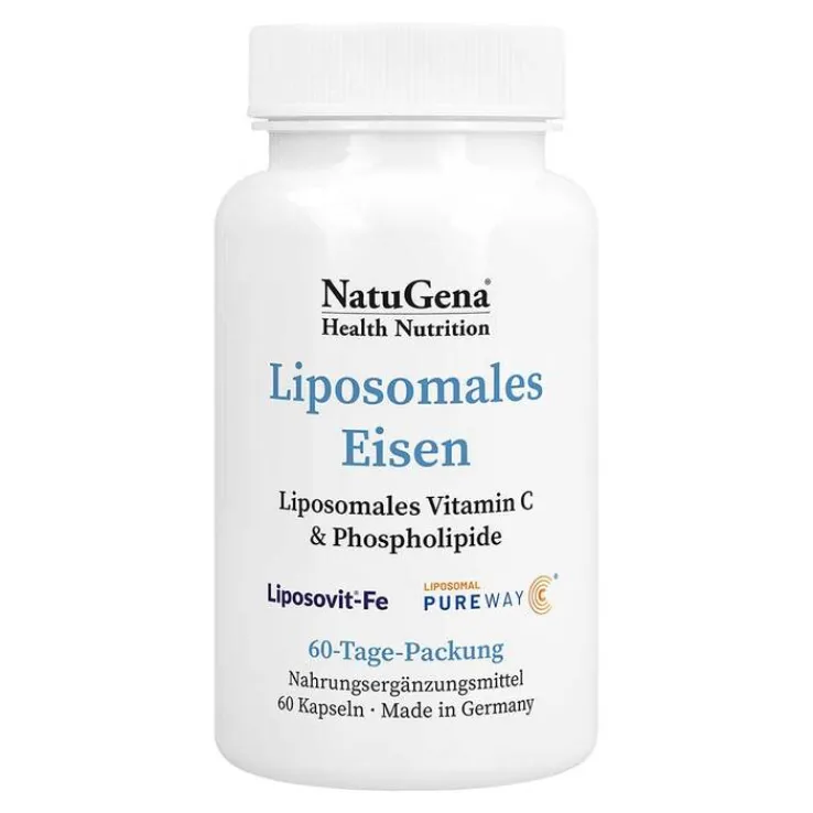 Liposomales Eisen + Vitamin C vegan Kapseln, 60 St