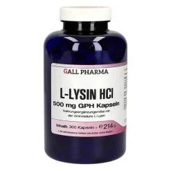 L-Lysin 500 mg GPH Kapseln, 360 St