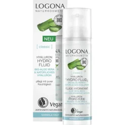Logona Classic Hyaluron Hydro Fluid Bio-Aloe Vera & Hyaluron, 30 ml