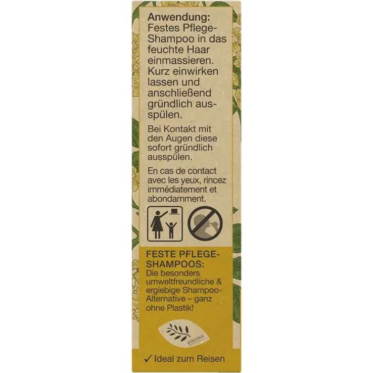 Logona festes Pflege Shampoo Bio-Hanf & Bio-Holunder, 60 g