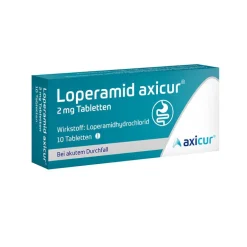 Loperamid axicur® 2 mg Tabletten, 10 St