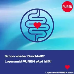 Loperamid PUREN akut 2 mg Schmelztabletten, 6 St