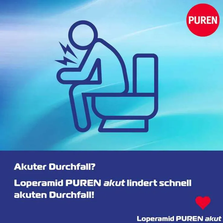 Loperamid PUREN akut 2 mg Schmelztabletten, 12 St