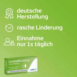 Loratadin axicur® 10 mg Tabletten, 7 St