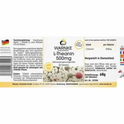 L-Theanin 500 mg Tabletten, 60 St