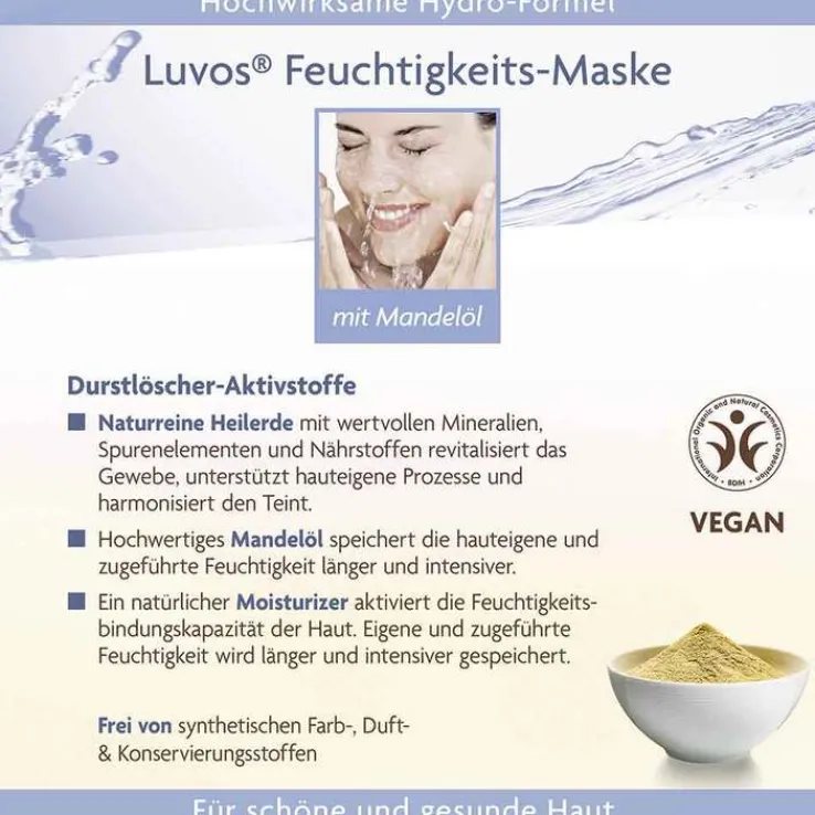 Luvos Crememaske Feuchtigkeit gebrauchsfert., 2X7.5 ml