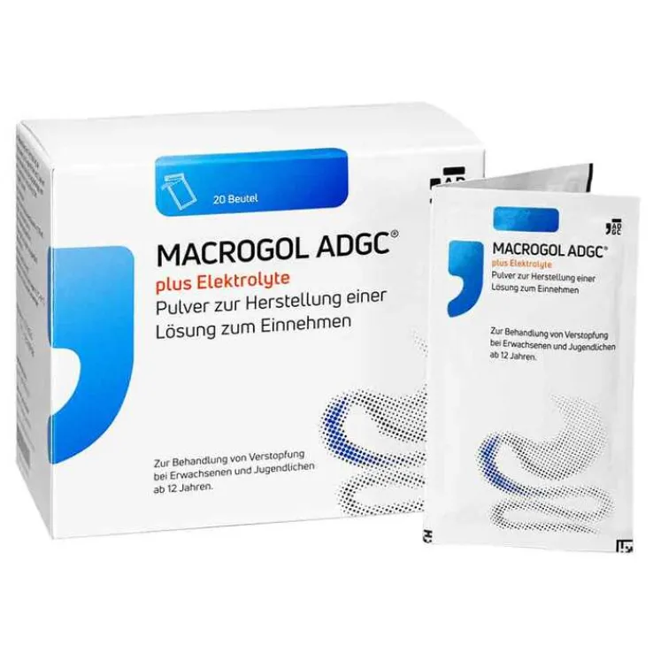 Macrogol ADGC® plus Elektrolyte Pulver zur H.e.L.zum Einnehmen , 20 St