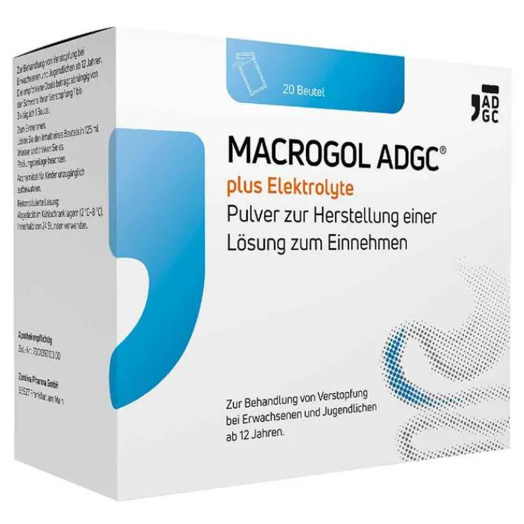 Macrogol ADGC® plus Elektrolyte Pulver zur H.e.L.zum Einnehmen , 20 St
