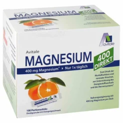 Magnesium 400 direkt Orange Portionssticks, 100X2.1 g