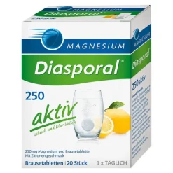 Magnesium Diasporal 250 aktiv Brausetabletten, 20 St