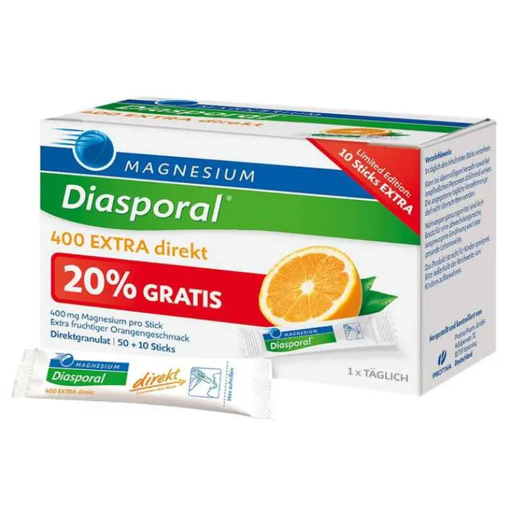 Magnesium Diasporal 400 Extra direkt Granulat, 60 St