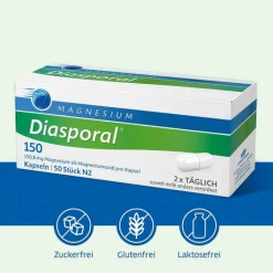 MAGNESIUM Diasporal® 150 Kapseln, 50 St