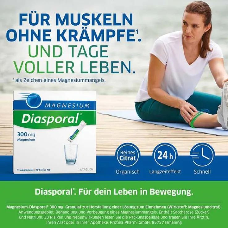 Magnesium Diasporal 300 mg Trinkgranulat, 100 St