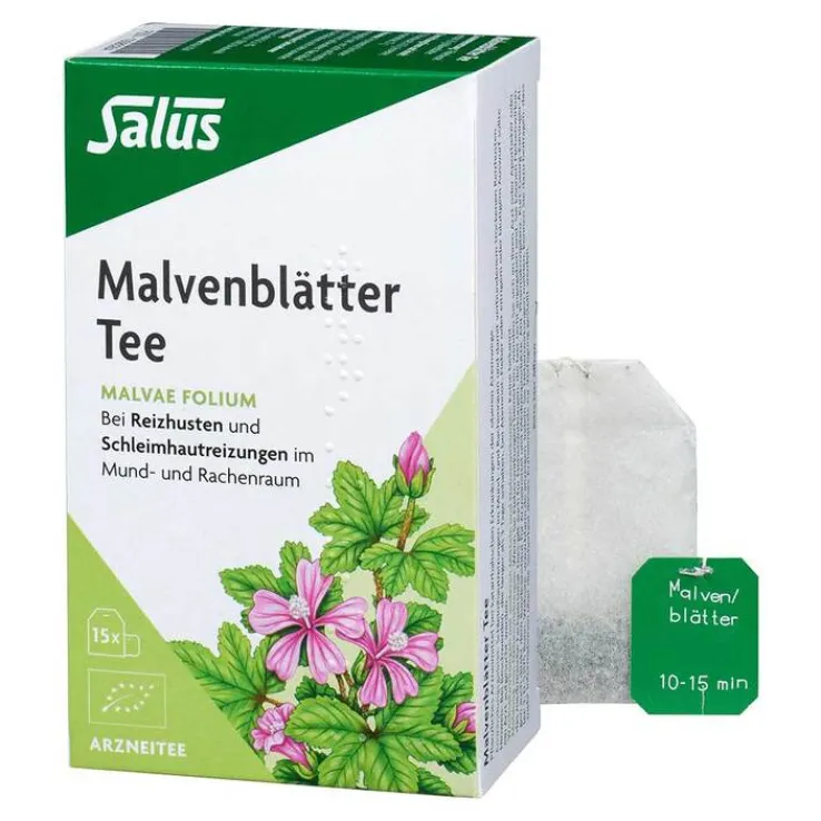 Malvenblätter Arzneitee Bio Salus Filterbeutel, 15 St