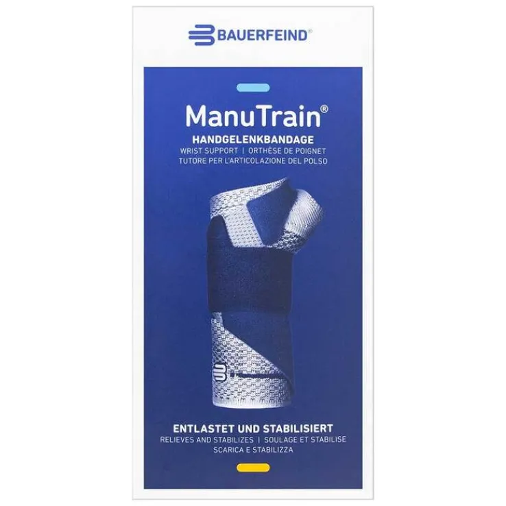Manutrain Handgelenkbandage Größe 1 rechts titan, 1 St
