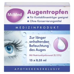 Mcmed Augentropfen Einzeldosispipetten, 15X0.35 ml
