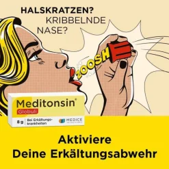 Meditonsin Globuli bei Erkältung, 8 g