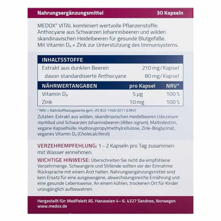 Medox Vital Kapseln, 30 St