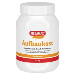 Megamax Aufbaukost Erdbeere Pulver, 1.5 kg