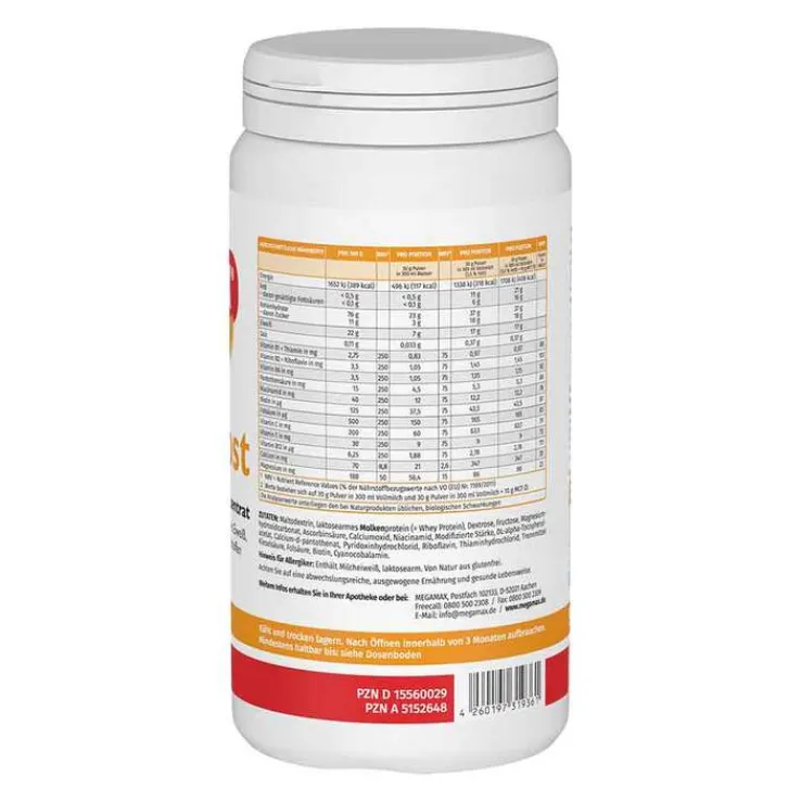 Megamax Aufbaukost neutral Pulver, 500 g
