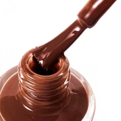 Meme Nagellack mit Silicium schokobraun 10, 10 ml