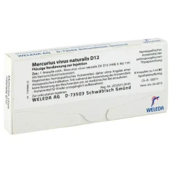 Mercurius vivus nat. D 12 Ampullen, 8X1 ml