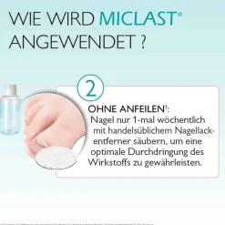 Miclast 80 mg / g wirkstoffhaltiger Nagellack, 3 ml