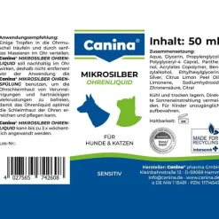 Mikrosilber Ohrenliquid vet. (für Tiere), 50 ml